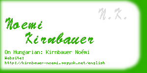 noemi kirnbauer business card